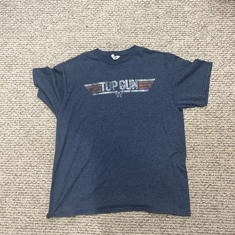 blue top gun tshirt